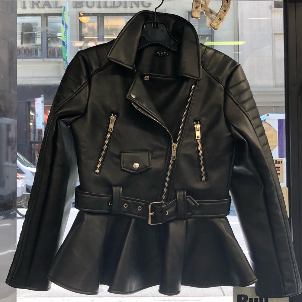 Peplum Moto jacket - Picture 2 of 7